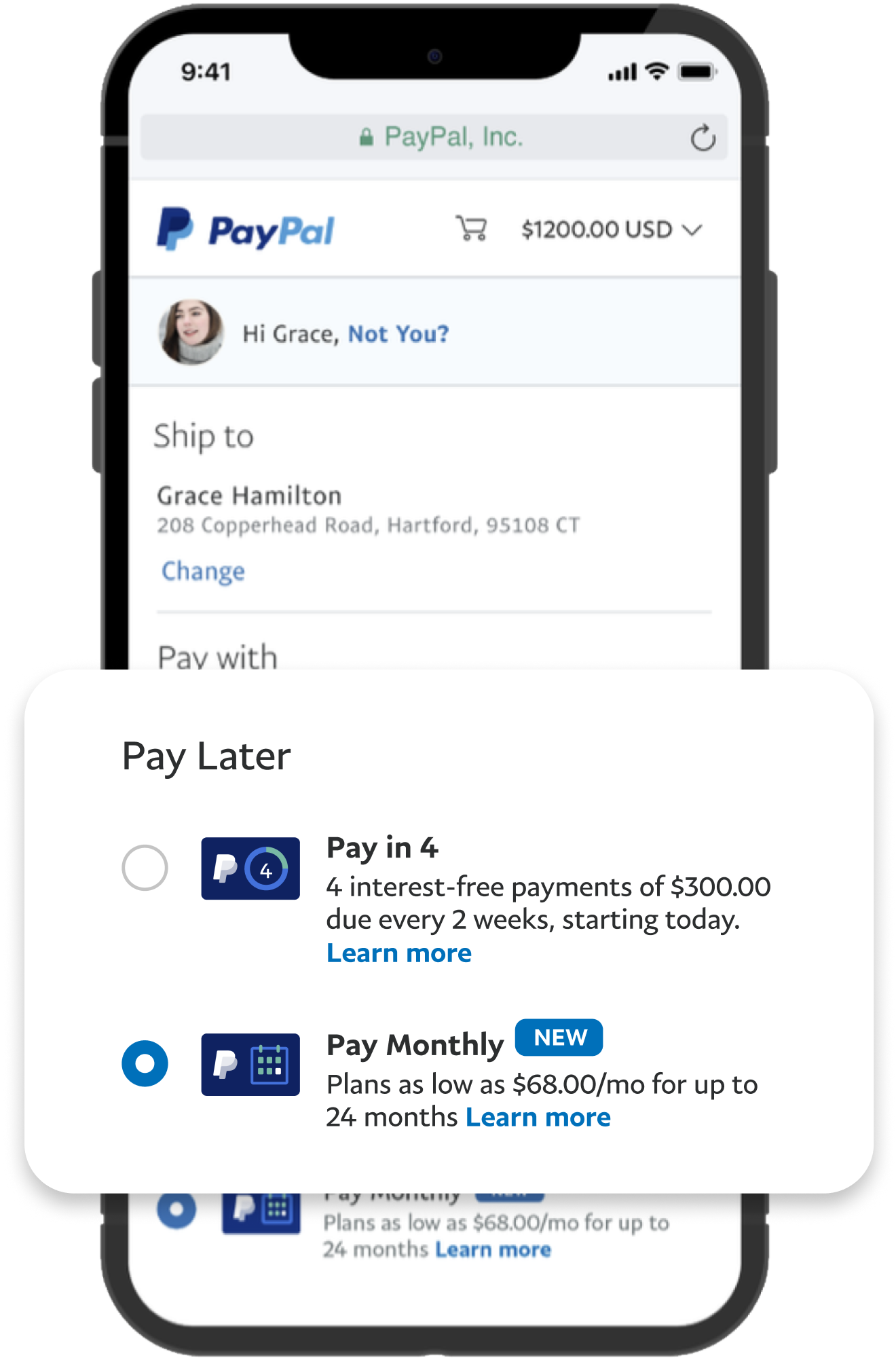 Pay monthly step 2